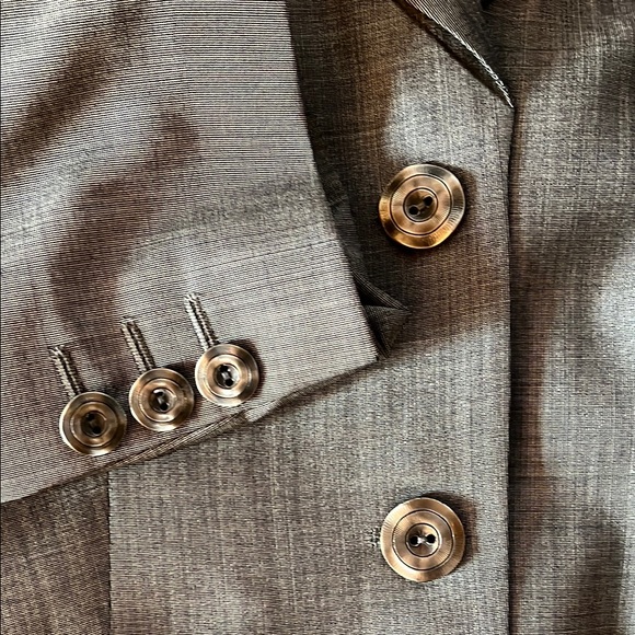 Emporio Armani Gray Tailored Blazer with Notched Lapels size 10 - Picture 5 of 8